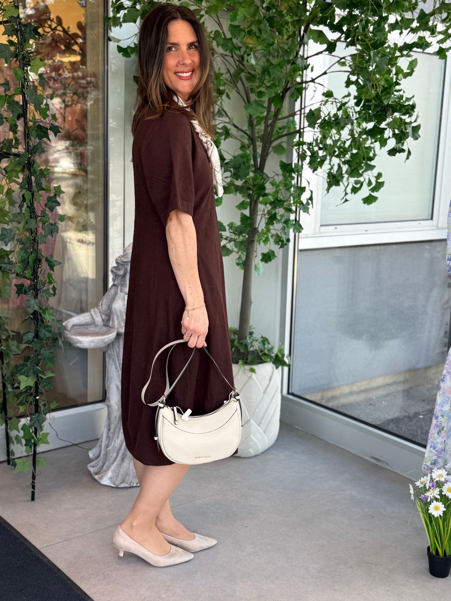 LAVA KJOLE V-HALS - BRUN