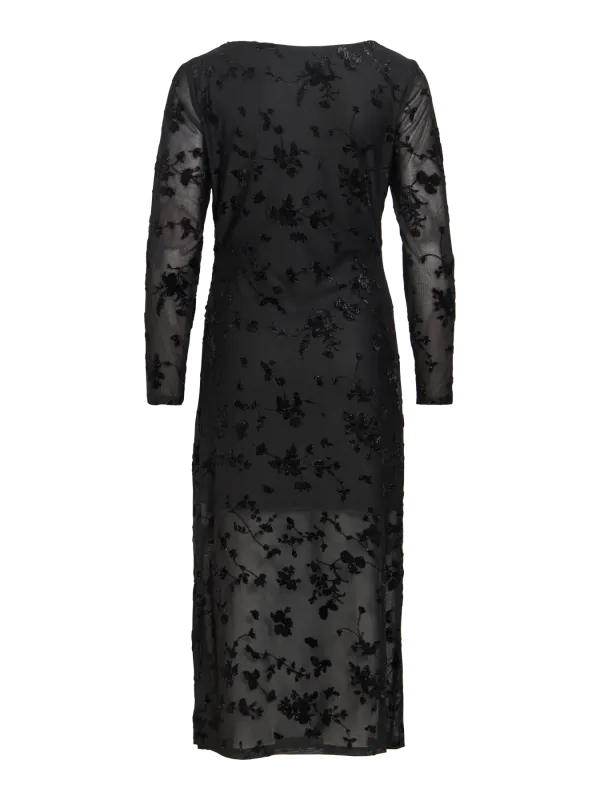 MIRANDA KJOLE M/GLITTER - SORT