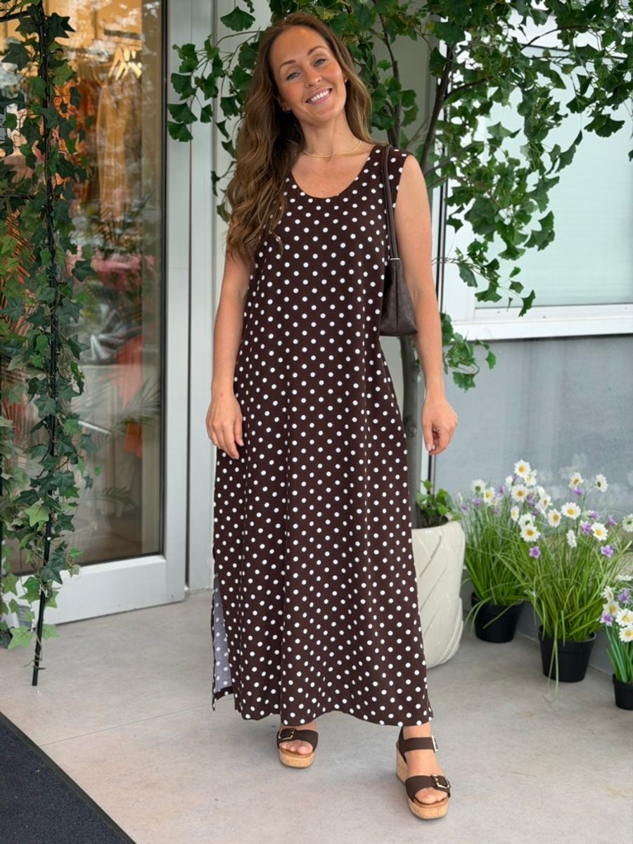 LAVISCO KJOLE DOTS - BRUN