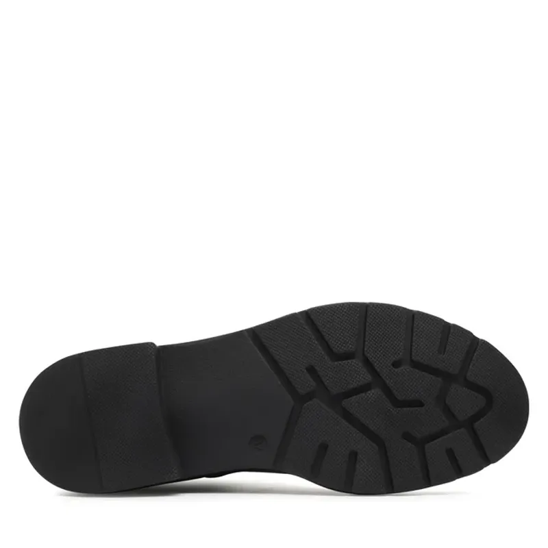 BOOTS I SKINN M/STRIKK & GLIDELÅS - SORT