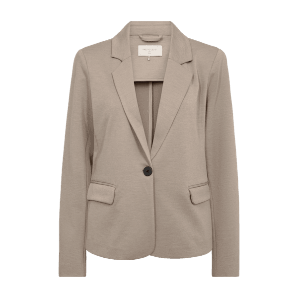 Hovedbilde NANNI RETT KORT BLAZER - TAUPE MELERT