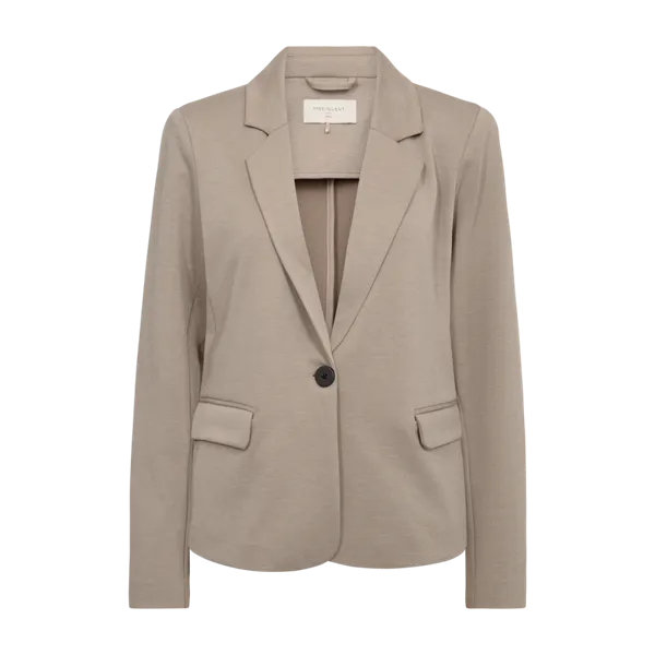 Hovedbilde NANNI RETT KORT BLAZER - TAUPE MELERT