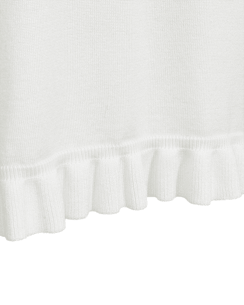 Hovedbilde KATIE GENSER M/FRILL - OFFWHITE