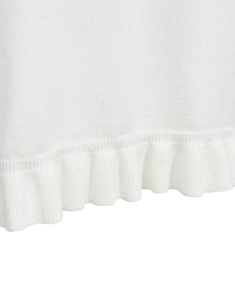 Hovedbilde KATIE GENSER M/FRILL - OFFWHITE