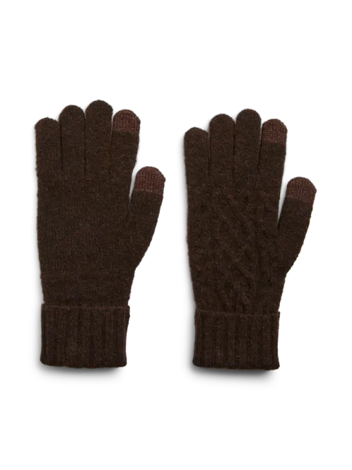 Hovedbilde AVIA FINGER VANTER M/FLETTEMØNSTER - BRUN