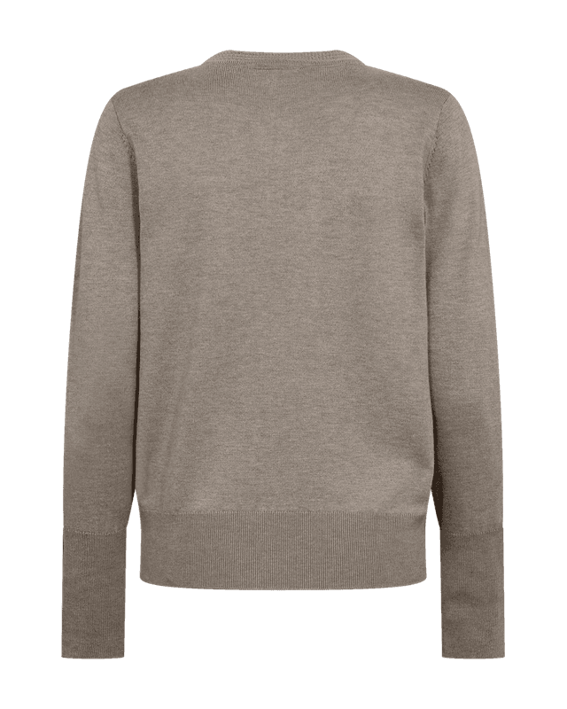KATIE GENSER M/KNAPPEDEKOR - TAUPE