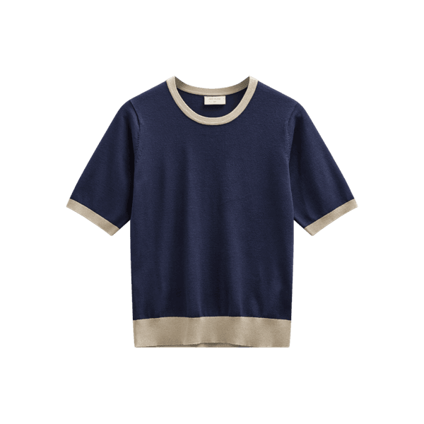 Hovedbilde KATIE GENSER M/KORT ERM - NAVY/SAND
