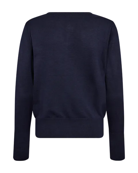 Hovedbilde KATIE CARDIGAN M/GULLKNAPPER - NAVY BLAZER