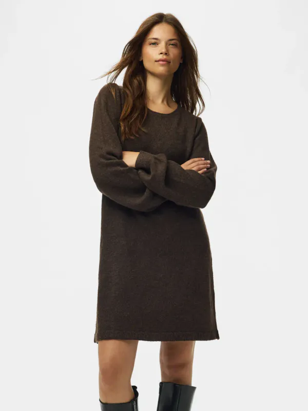 SALLY KNIT KJOLE - BRUN