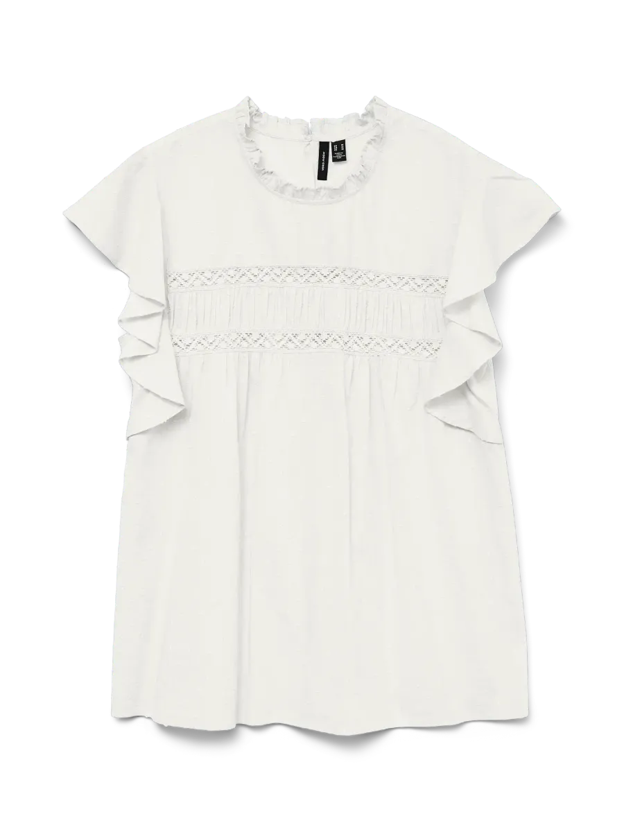 TRINE BLUSE / TOPP - OFFWHITE