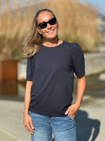 Hovedbilde FENJA T-SHIRT M/PUFFERM - NAVY