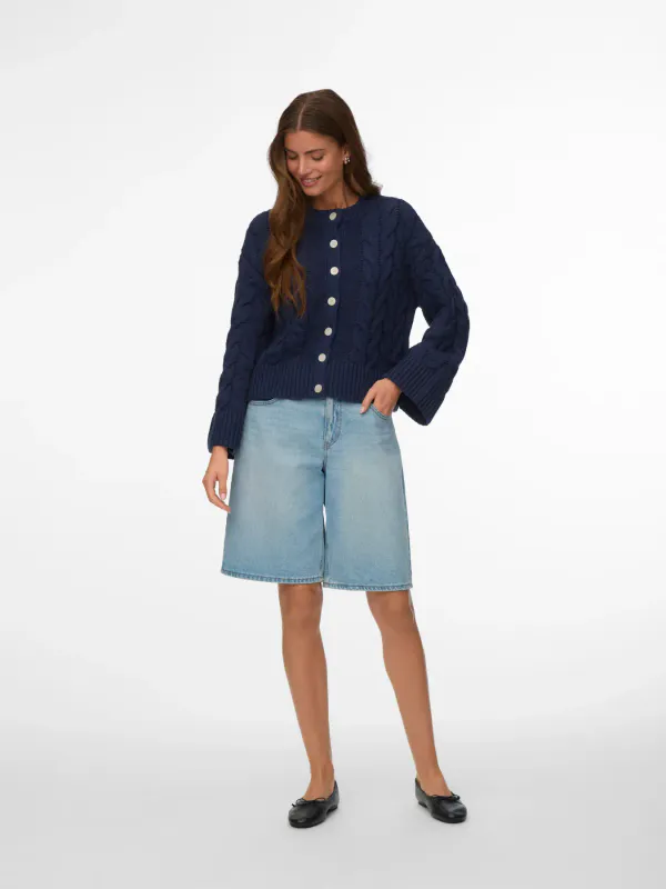 SVEA THEA CABEL CARDIGAN - NAVY