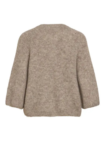 Hovedbilde BOWS 3/4 KNIT CARDIGAN M/METALL KNAPPER - CAMEL ...