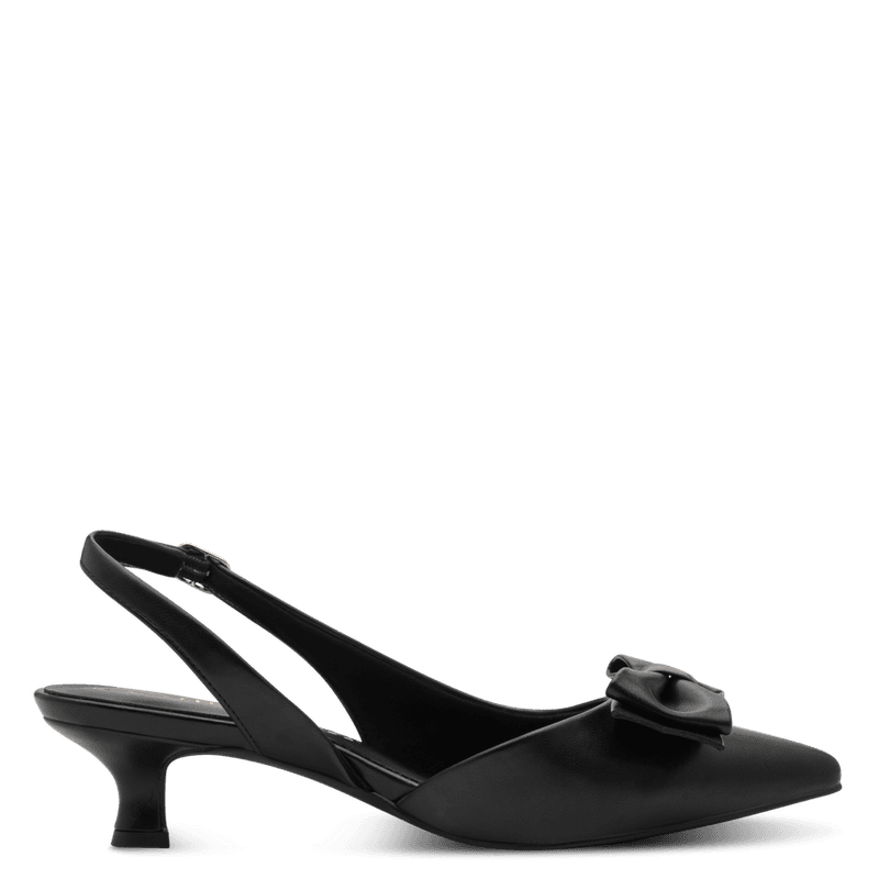 PUMPS M/SLINGBACK & BOW - SORT