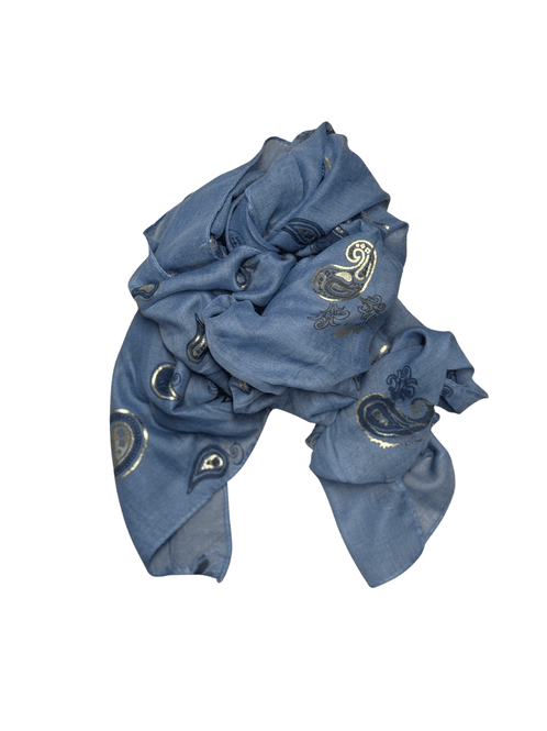 Hovedbilde SKJERF M/PAISLEY - MELLOMBLÅ/NAVY
