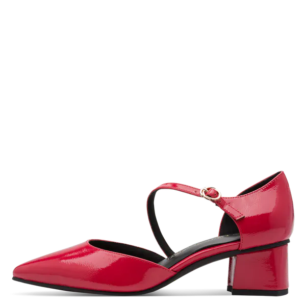 Hovedbilde PUMPS M/REIM GLOSSY - RØD