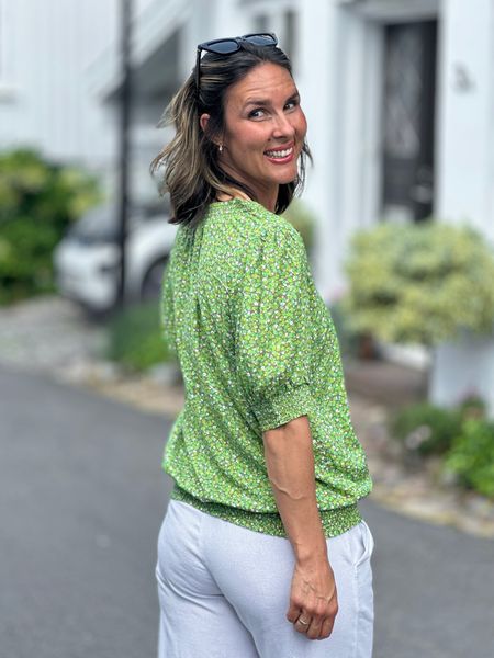 Hovedbilde ADNEY BLUSE - BUD GREEN/LYS OLIVEN