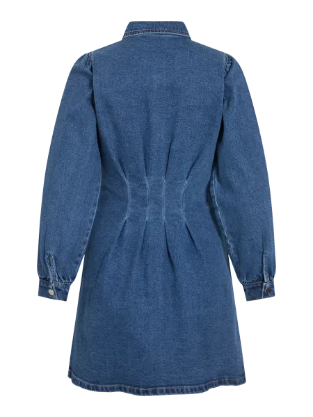 Hovedbilde SOL DENIM KJOLE - MEDIUM BLÅ