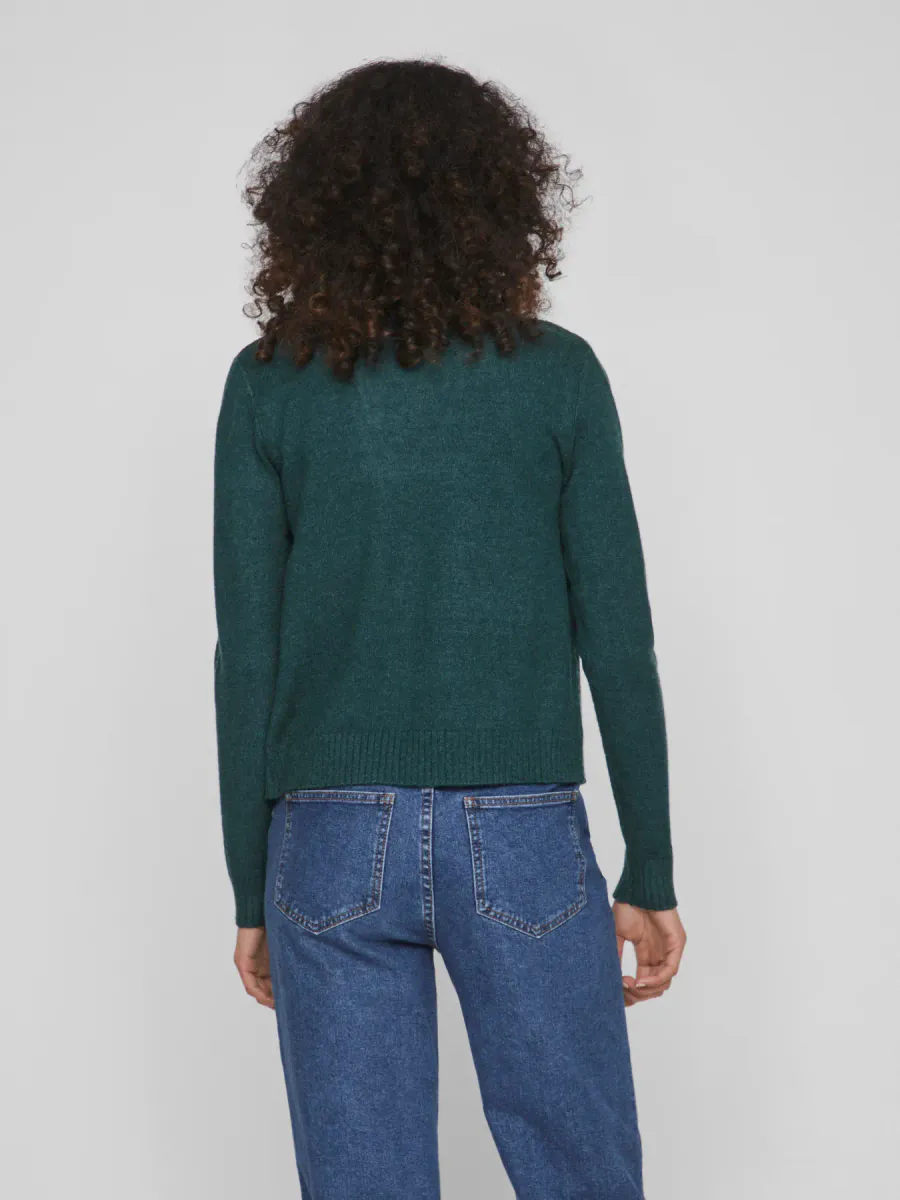 VIRIL SHORT CARDIGAN - SMARAGDGRØNN