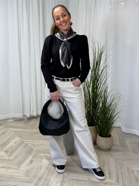 Hovedbilde FENJA TOPP M/ PUFF & LANG ERM - SORT