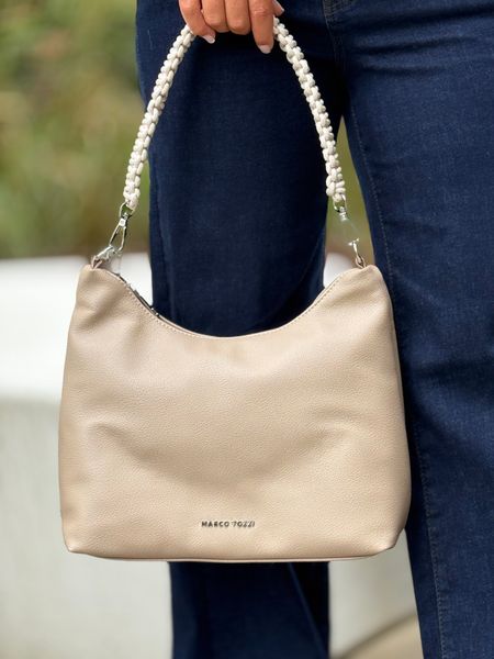 Hovedbilde STOR VESKE FLETTESTROPP - SAND