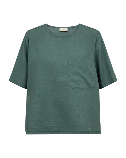 Hovedbilde LAVA LIN/VISCOSE TOPP  M/LOMME - GRØNN