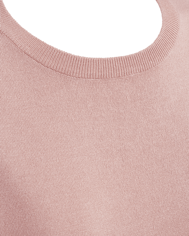 CONNY GENSER RUND HALS - PALE MAUVE