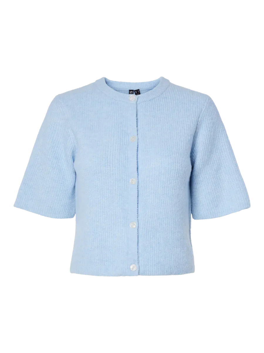 SILLY CARDIGAN - LYS BLÅ MELERT