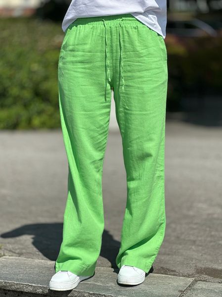 Hovedbilde LAVA LIN/VISCOSE BUKSE - BUD GREEN