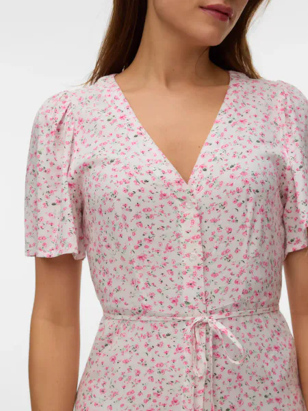 Hovedbilde ALBA MAXI KJOLE FLOWER - ROSA