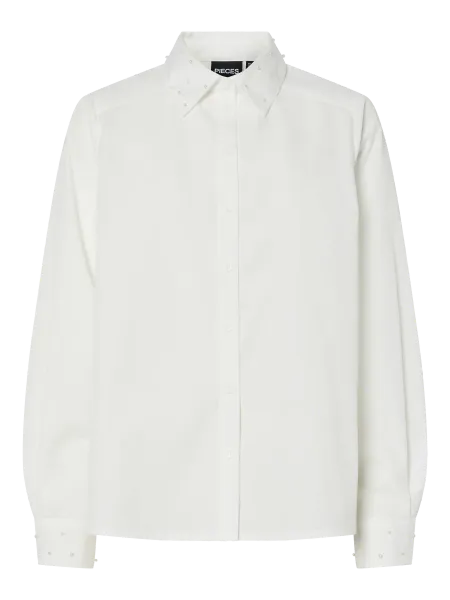 Hovedbilde MOUNA SKJORTE M/PERLER PÅ KRAGET - OFFWHITE