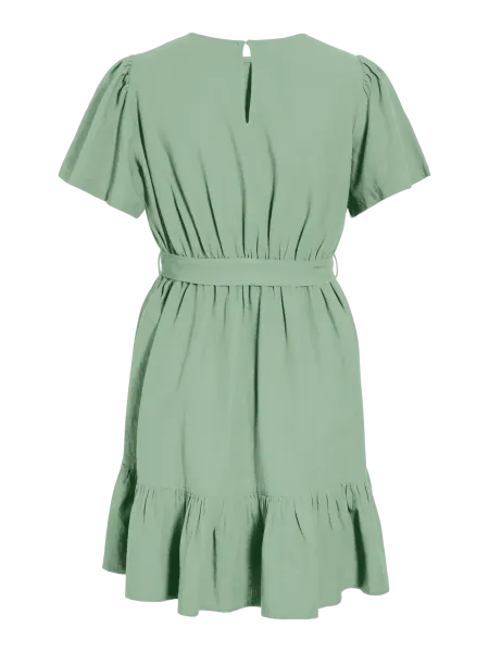 Hovedbilde PRISILLA KJOLE M/KNYTEBÅND - GRØNN