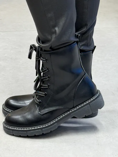 Hovedbilde BOOTS M/KNYTING - BLACK