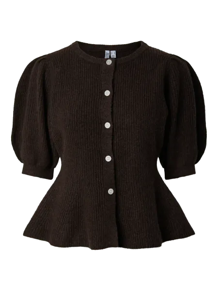 Hovedbilde SILLY CARDIGAN M/ PUFF ERM - BRUN