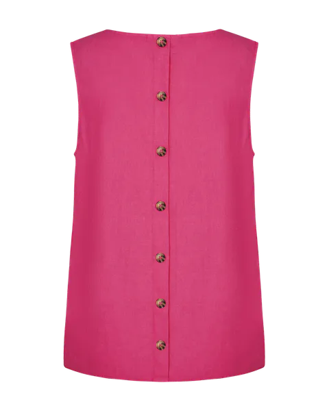 Hovedbilde LAVA LIN/VISCOSE TOPP M/KNAPPER BAK - CERISE
