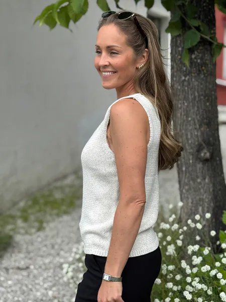 Hovedbilde GRSCALIVA STRIKKET TOPP - MOONBEAM