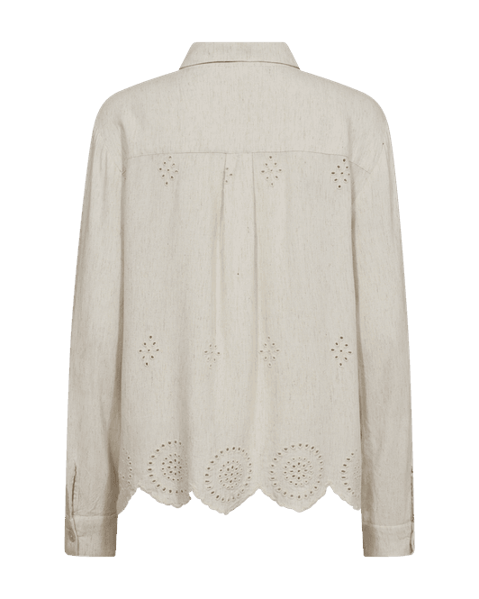 Hovedbilde LINUS BLUSE M/EMBRO - MOONBEAM
