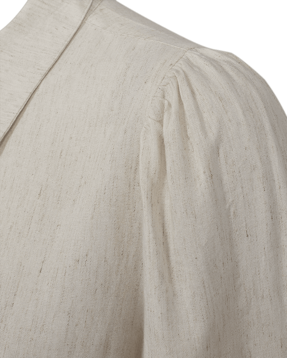 LINUS BLUSE M/EMBRO - MOONBEAM
