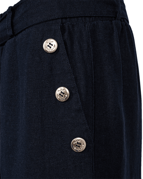Bilde av LAVA LIN/VISCOSE BUKSE M/BELTE - NAVY
