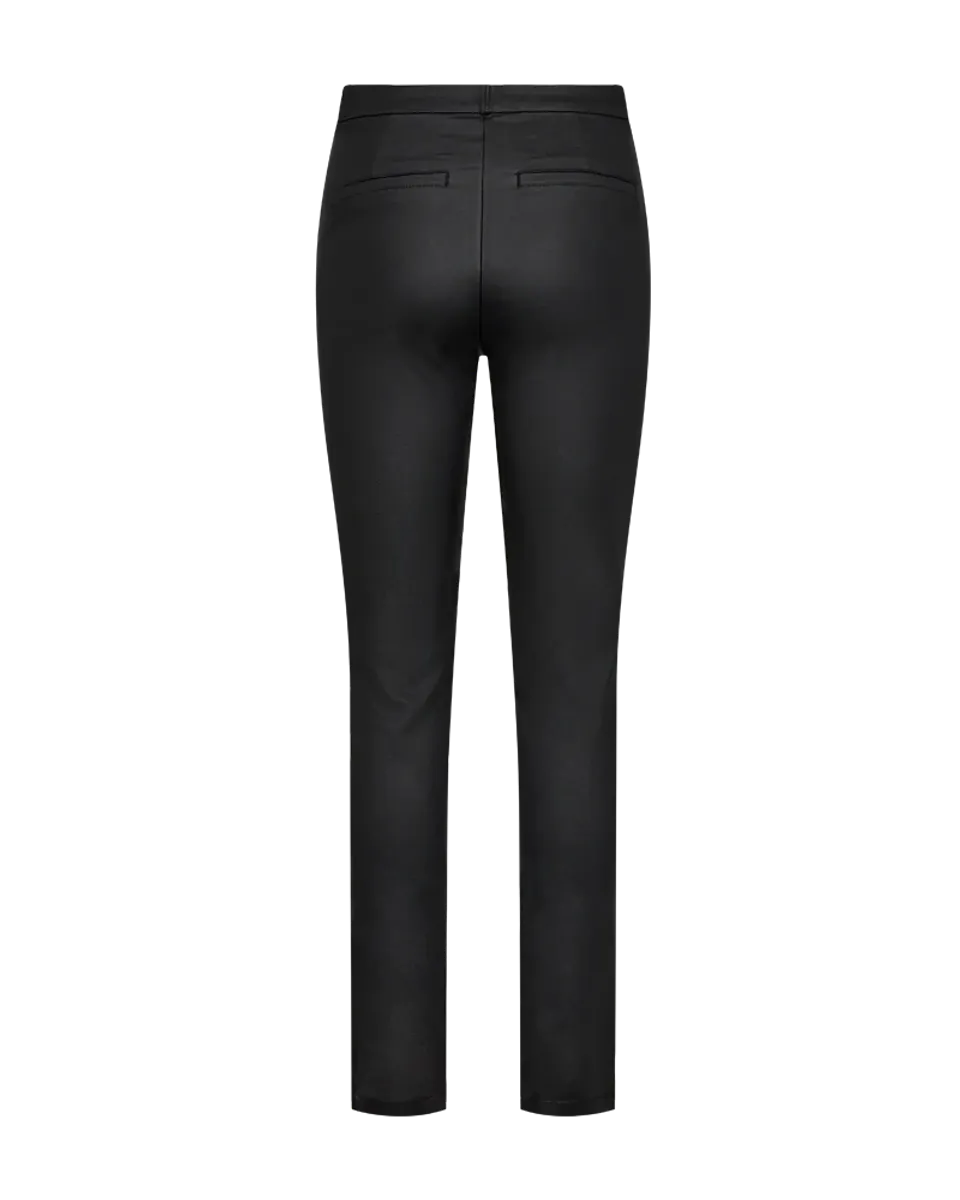 SOLVEJ CHINOS COATED 32 LENGDE - SORT