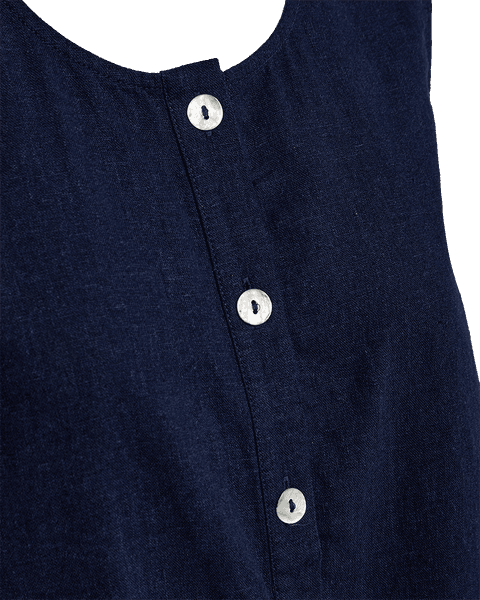Hovedbilde LAVA LIN/VISCOSE TOPP M/KNAPPER FORAN - NAVY