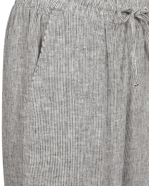 Hovedbilde LAVA LIN/VISCOSE BUKSE STRIPER - BRUN/OFFWHITE