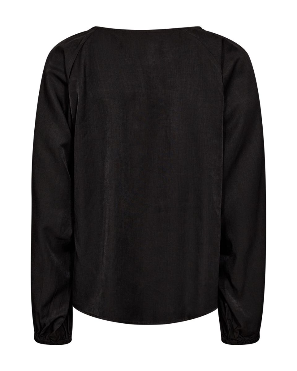 SAZY BLUSE - SORT
