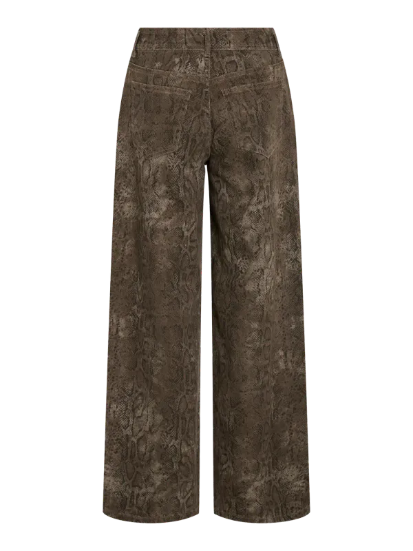 CHIA STRAIGHT TWILL BUKSE SNAKE - BROWN FUDGE