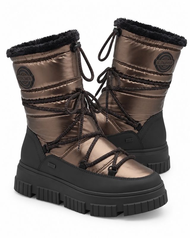 VINTERBOOTS M/KNYTING - BRONZE GLOSS