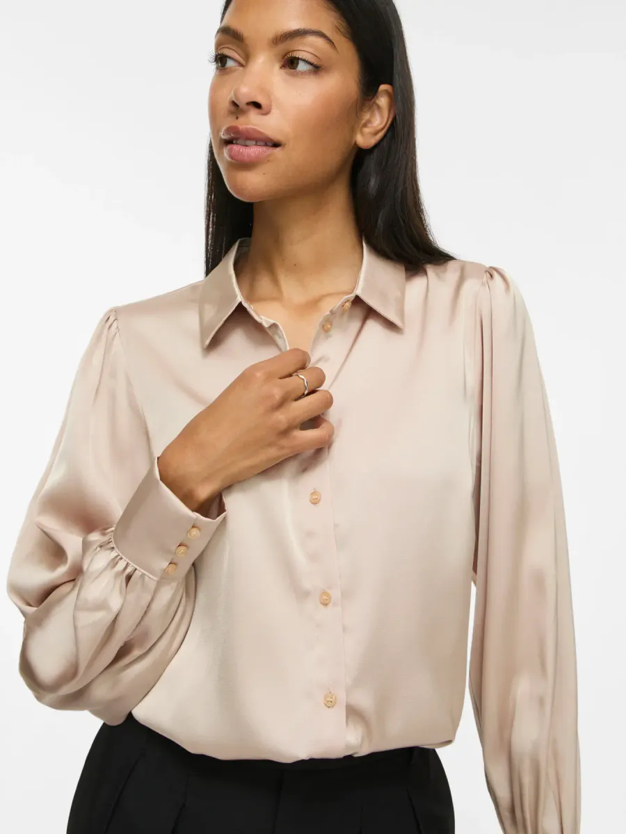 ENNA RAVENNA BLUSE - CEMENT