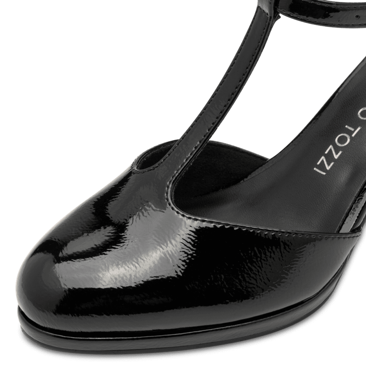 PUMPS M/REIM GLOSSY - SORT