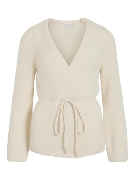 Hovedbilde BOWS STRIKKET CARDIGAN - OFFWHITE