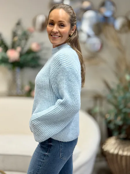 Hovedbilde ELLIS GENSER - LYS BLÅ MELERT