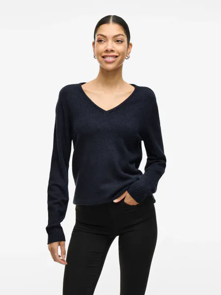 Hovedbilde VIRIL GENSER V-HALS - NAVY